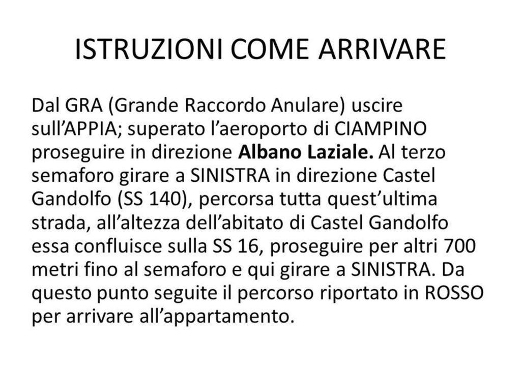 Apartment Castel Gandolfo Ruang foto